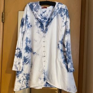 Barbara Lesser dyed long sleeve tunic
